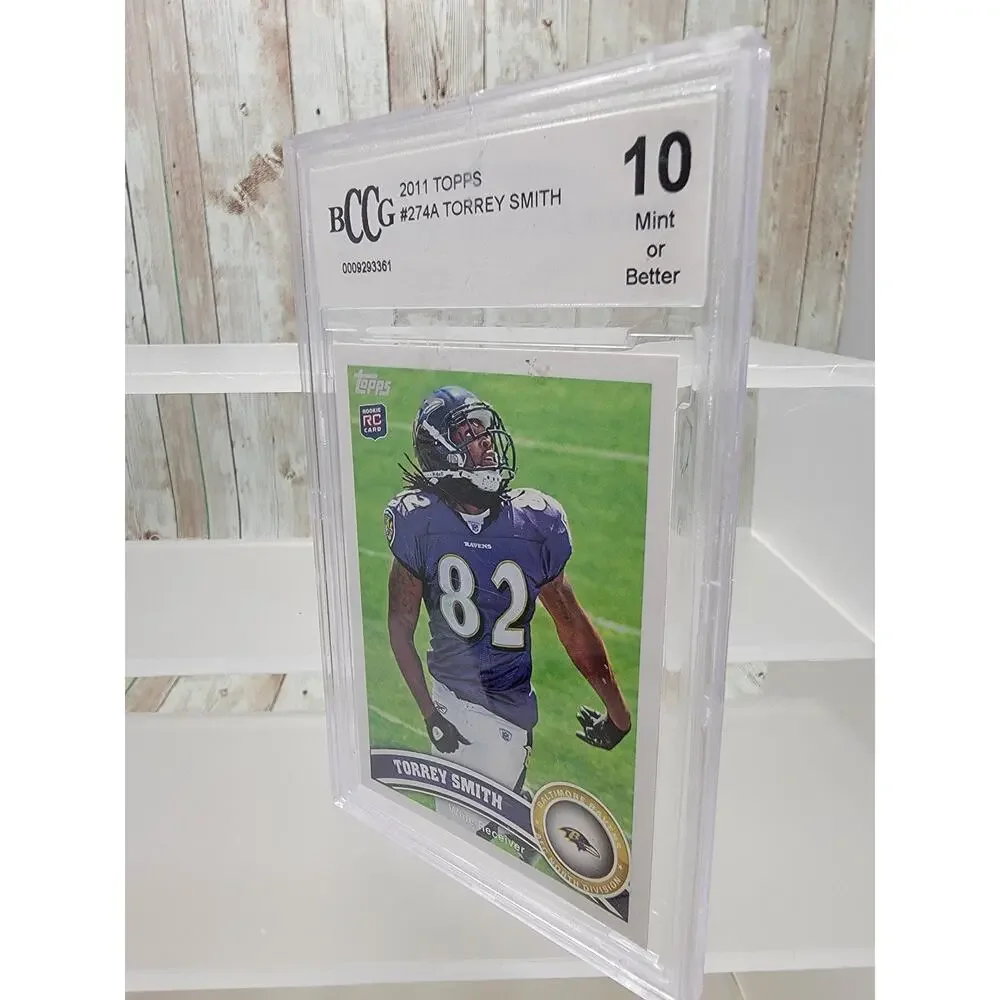 2011 Topps Torrey Smith RC #274 Baltimore Ravens Beckett/BCCG 10